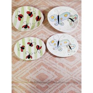 Boston Warehouse Ladybugs & Butterfly Bowls Appetizer Plates